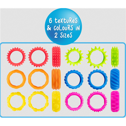 EVLSFR - Textured Fidget Rings Set 1